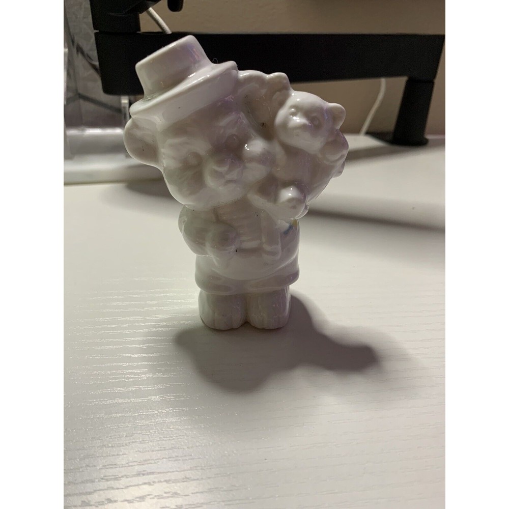 Ceramic Bear Figurine Holding Little Bear